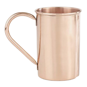 Tasse en cuivre brillant de taille moyenne, tasse décorative tendance en métal finition antique, tasse Julep à la menthe pour la décoration de table à la maison - Product Image 1