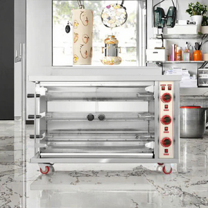 Rôtisserie de poulet électrique de grande capacité <span class=keywords><strong>6</strong></span> vapeurs rôti équipement de cuisson commercial élevé pour les restaurants de restauration rapide - Product Image 2