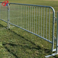 Barrière de contrôle des foules galvanisée à chaud pour événements, concerts, sécurité routière, clôture pour piétons