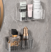 Étagère de rangement murale en plastique à ventouse pour salle de bain, panier de rangement pour évier, support de séchage pour torchons, sans perçage