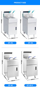 Friggitrice a Gas Professionale da 26L in Acciaio Inox a Vasca Singola per Ristoranti, Ideale per Pesce, Pollo e Patatine - Product Image 5