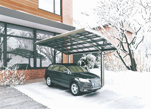 Abri de <span class=keywords><strong>voiture</strong></span> portable autoportant en polycarbonate imperméable 3x5,5m, alliage d'aluminium, résistant au feu, 30 ans - Product Image 5