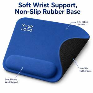Custom Logo Ergonomic Mouse Pad with Wrist Rest Soft Memory Foam Non-Slip Gaming <b>Mousepad</b> for Office Business Promotional Gift - Product Image 4