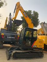 Machine de terrassement SANY SY75C d'occasion, compacte, 7,5t, sur chenilles, en bon état, prête pour expédition en conteneur