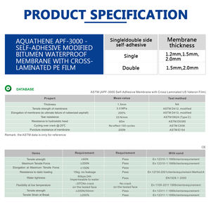 Film PE auto-adhésif à haute teneur en polymère, membrane imperméable à l'eau - Product Image 6