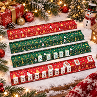 Supports de Mahjong de Noël pour tuiles de Mahjong de Noël, supports de tuiles rouges et verts pour Mahjong américain, soirées de jeu de fin d'année, vente en gros