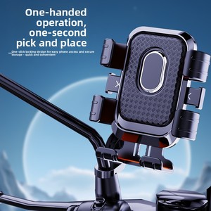 Supporto Universale in Plastica per Telefono da Moto con Stabilizzazione dell'Immagine per Corrieri e Chauffeurs; Supporto per Navigazione - Product Image 2