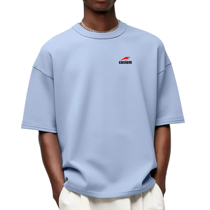 T-Shirt 100% Cotone, Design Personalizzato con Logo, Stampa Personalizzata, Maglietta Oversize 300 GSM per <span class=keywords><strong>Uomo</strong></span> - Product Image 2