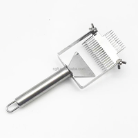 Fourche à désoperculer réglable en acier inoxydable Honey Keeper, coupe-cire double aiguille, outil multifonctionnel pour apiculteur