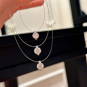 Collier pendentif en argent pur S925 avec note de musique et diamant en forme de T, élégant et doux avec un design de niche pour accessoire de mode - Product Image 1