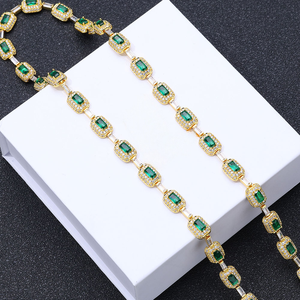 VVS1 Artistic Color Moissanite <b>Chain</b> Hand-Set Precision GRA Certified 18K Gold 925 Silver Custom Made <b>Iced</b> <b>Out</b> Jewelry - Product Image 6
