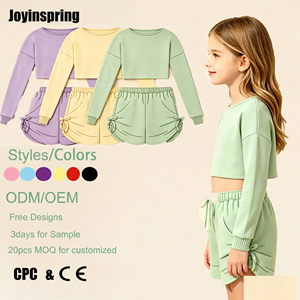 Vente en gros OEM Ensemble décontracté pour filles en polyester et coton |   Tenue de tous les jours pour les activités quotidiennes, tenue préférée des parents en polycoton - Product Image 1
