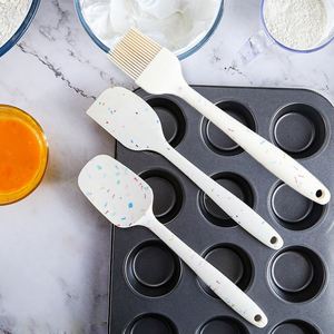 Espátula de Silicona Personalizada al por Mayor, Resistente a Altas Temperaturas, Antiadherente, para Hornear, Cocinar, Untar Mantequilla, Crema y Chispas - Product Image 6