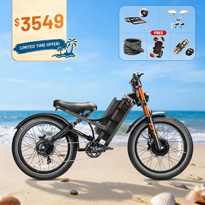 Bicicletas eléctricas de 2 ruedas con neumáticos gruesos de 26 pulgadas, de acero con alto contenido de carbono, con 5 niveles de torsión, modelo Eahora Romeo Ultra, fabricadas en China. - Product Image 2