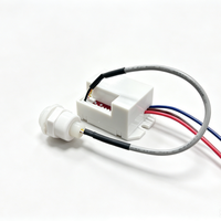 Détecteur infrarouge séparé PIR, interrupteur de détection de mouvement AC110-240V, temporisation réglable, Lux, angle de 120°, montage encastré, lumière LED intérieure, 0,3-0,5s