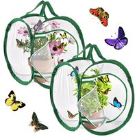 Habitat de reproduction d'insectes papillons de forme personnalisée Cage en filet escamotable pliable pour insectes.