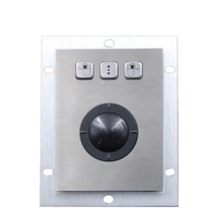 Mini Clavier Métallique Industriel Compact en Acier Inoxydable 36mm Anti-Vandalisme IP65 Étanche avec 2 Boutons Plug & Play