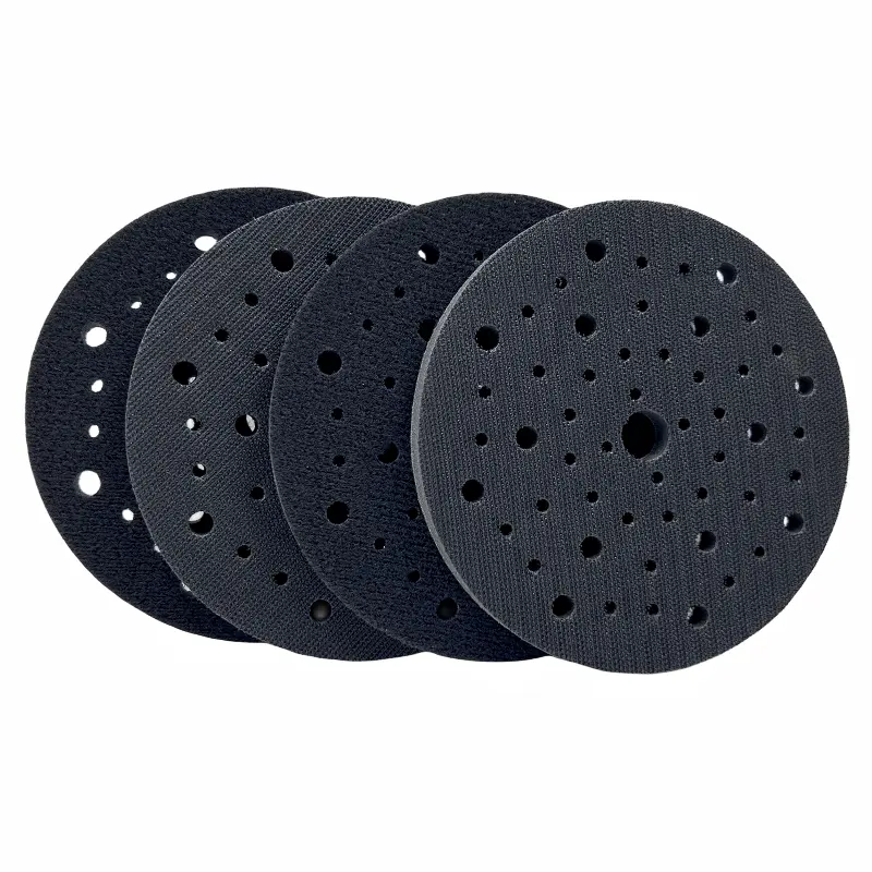 OEM 6 pulgadas multi agujeros gancho y bucle almohadilla de protección papel de lija disco de lijado disco abrasivo para pulir