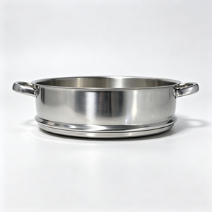 Panier vapeur rond en acier inoxydable 201 de qualité alimentaire avec double poignée, grille de cuisson vapeur, tailles multiples de 16 cm à 26 cm - Product Image 6
