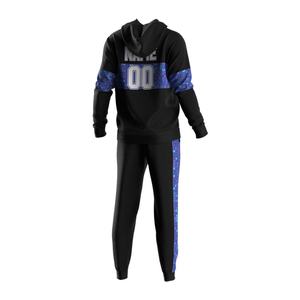 Ensemble de survêtement de rugby pour hommes, nouveau design, à manches courtes, avec sweat-shirt et pantalon de survêtement, pour l'entraînement sportif et la mode - Product Image 4