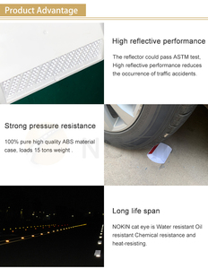 Marcadores Reflectantes para Carreteras, Tipo <span class=keywords><strong>Ojo</strong></span> <span class=keywords><strong>de</strong></span> <span class=keywords><strong>Gato</strong></span>, para Pavimento, Color Azul - Product Image 5