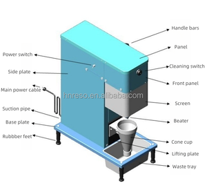 Đông lạnh sữa chua mềm máy làm kem snack bar thương mại Ice Cream Mixer Máy xay sinh tố - Product Image 3