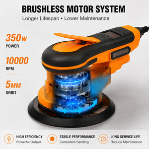 <span class=keywords><strong>Ponceuse</strong></span> excentrique électrique 350W à accroche rapide 150mm, vitesse variable, sans fil, 230V, 6 pouces, pour voiture, cloisons sèches, bois, acier - Product Image 3