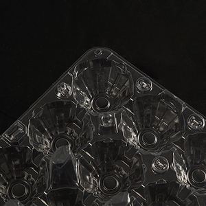 Customized Logo 20 Cells 100% Recyclable Transparent Disposable Split Egg Carton for Supermarket Free Samples - Product Image 3