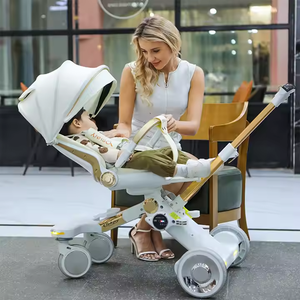 Passeggino Elettrico di Lusso 3-in-1 all'Ingrosso Hot Mom <span class=keywords><strong>Carrozzina</strong></span> Made in China Passeggino Multiplo di Fascia Alta con Piatto Pappa Removibile - Product Image 1