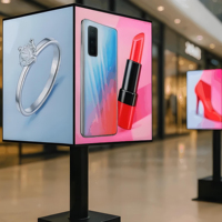 Pantalla LED Giratoria de 6 Caras en Forma de Cubo Mágico P2.5 para Interiores, 360° °   Pantalla LED Cúbica Visible para Promoción en Centros Comerciales