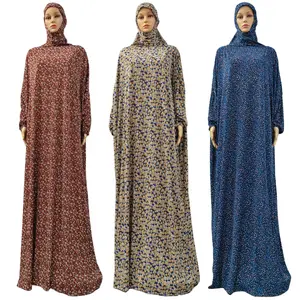 YWQS Saudi Arabia Dubai Long Prayer Dress Robe ISLAMIC Clothing Muslim Super Loose Abaya Africa Hijab Robe RAMADAN Women Dresses