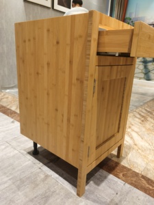 Armoire de cuisine en bois américain, modèle shaker, porte d'armoire de cuisine en cerisier glacé - Product Image 2