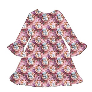 Pyjama de Noël personnalisé Babylovey pour toute la famille, <span class=keywords><strong>robe</strong></span> en tissu de bambou doux, vêtements de nuit pour mère et <span class=keywords><strong>fille</strong></span> pour les fêtes - Product Image 6