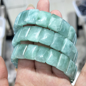 Braccialetto di <span class=keywords><strong>pietra</strong></span> amazzonite naturale portafortuna <span class=keywords><strong>pietra</strong></span> curativa gioielli amazzonite grano di seta - Product Image 3