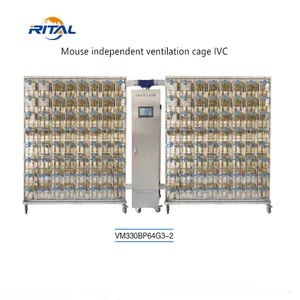 Jaula ventilada individual para laboratorio profesional de China, estante de cría de ratones y ratas de Guinea, sistema Ivc