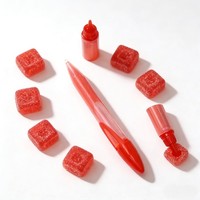 Stylo gel personnalisable OEM/ODM, bonbon liquide sucré et juteux avec gommes fonctionnelles, confiture de fruits acidulée amusante à faire couler, sucre mou