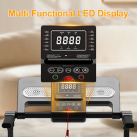 Tapis de course électrique pliable pour la maison avec écran LED et moteur DC 1,5 CV pour le fitness sportif