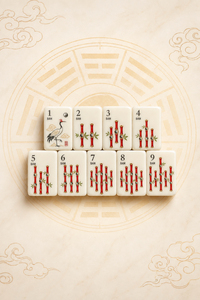 Juego de Fichas de Mahjong Acrílicas Portátiles Modernas con Diseño de Bagua Roja Original, con Patas Plegables, Recién Llegado, Listo para Envío Reciente - Product Image 5