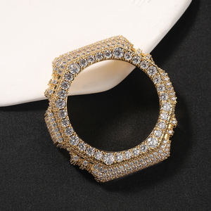 Colección de Accesorios para Relojes Hip Hop: Bisel de Moissanita VVS D Color con Certificación GRA y Prueba de Diamante, Bisel de Joyas de Moissanita Iced - Product Image 3