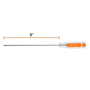 Juego de 6 destornilladores Phillips de 1/4" x 8" con mango de acetato, TRUPER - Product Image 2
