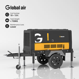 디젤 에어 컴프레서 이동식 스크류 30BAR 300CFM 고압 워터 웰 드릴링 및 산업용 샌드블라스팅 작업용 - Product Image 2