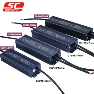 SC POWER triac dimmable UL class 2 catu daya LED 100 watt 0-10v Driver LED
