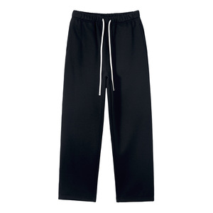 <span class=keywords><strong>Pantalon</strong></span> de survêtement unisexe classique ample à jambe droite avec logo personnalisé, style vintage, streetwear, coupe large, vierge - Product Image 2