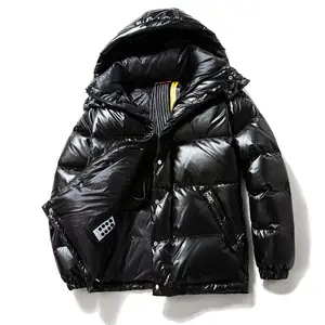 High Quality Wholesale Mens Winter Warm Puffer Coats Clothes Utility Thick Hood Duck Down Jacket For Men