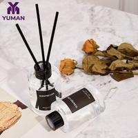 Diffuseur de parfum de luxe sans flamme en rotin, liquide, durable, parfum durable, huiles essentielles d'aromathérapie, en verre, pour la maison