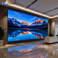 Layar LED Ultra Tipis Kingvision Kualitas Terbaik P1.25 COB 16:9 3840Hz Resolusi Tinggi untuk Home Cinema Dalam Ruangan