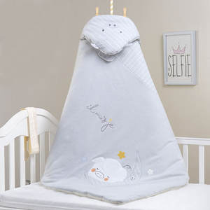 ผ้าห่มห่อตัวผ้าฝ้ายคุณภาพสูงลายการ์ตูนสำหรับเด็กทารกสวมใส่ได้ทุกฤดู100% ผ่านการรับรอง OEKO-TEX - Product Image 2