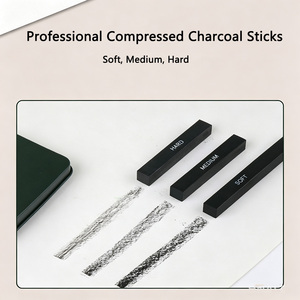 Set Professionale di Matite da Disegno 10/12/19/27 Pezzi in Scatola di Latta, Kit Artistico con Carboncino Senza <span class=keywords><strong>Legno</strong></span> e <span class=keywords><strong>Legno</strong></span> di Pioppo Morbido - Product Image 6