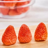 Tranches de fraises lyophilisées FD AD, douces, conservées dans l'eau, emballage en vrac, prêtes à consommer, fruits secs