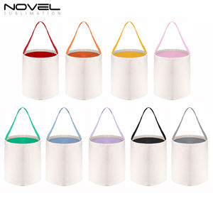 Panier de pâques en <span class=keywords><strong>toile</strong></span> vide de couleur pour bébé, garçon et enfant en bas âge, petit, grand, doux, cadeau, fourre-tout de Sublimation, sac en lin pour enfants - Product Image 2